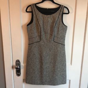 WHBM Grey tweed shift dress